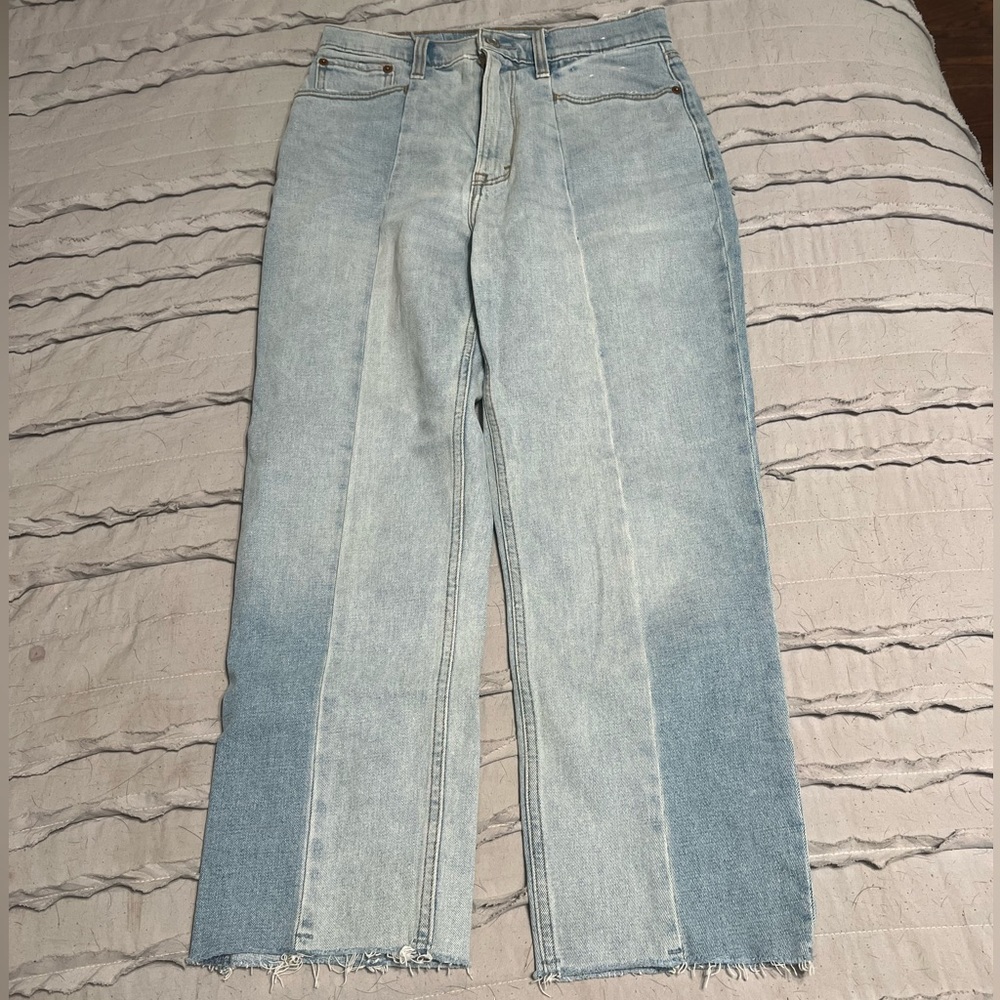 Abercrombie and Fitch The Ankle Straight Ultra High Rise Curve Love Jean